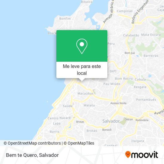 Bem te Quero mapa