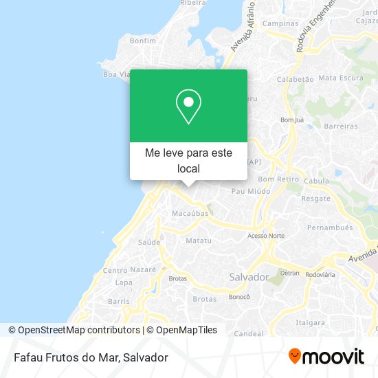 Fafau Frutos do Mar mapa