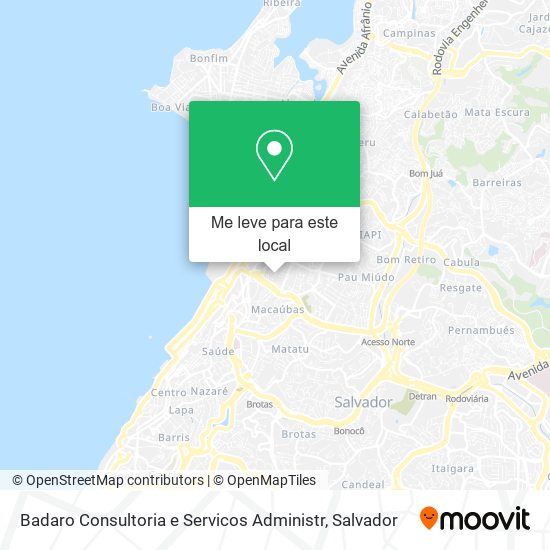 Badaro Consultoria e Servicos Administr mapa