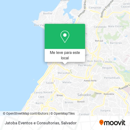 Jatoba Eventos e Consultorias mapa