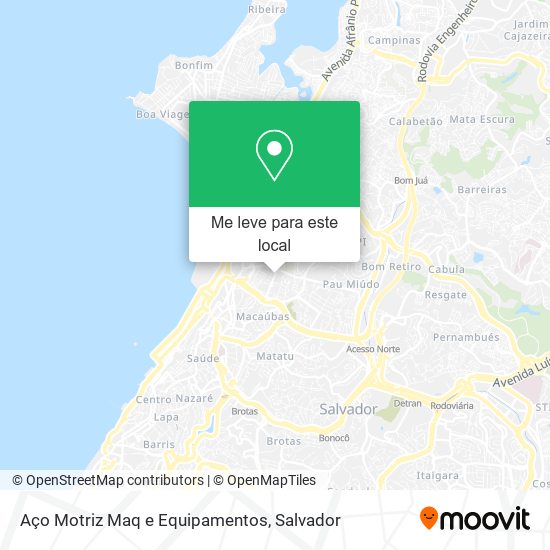 Aço Motriz Maq e Equipamentos mapa