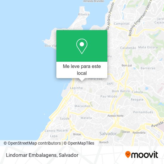 Lindomar Embalagens mapa