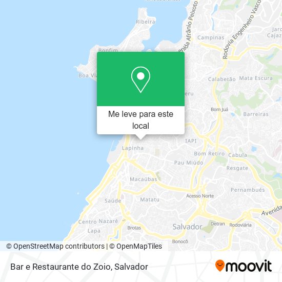 Bar e Restaurante do Zoio mapa