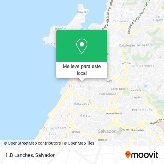 I .B Lanches mapa