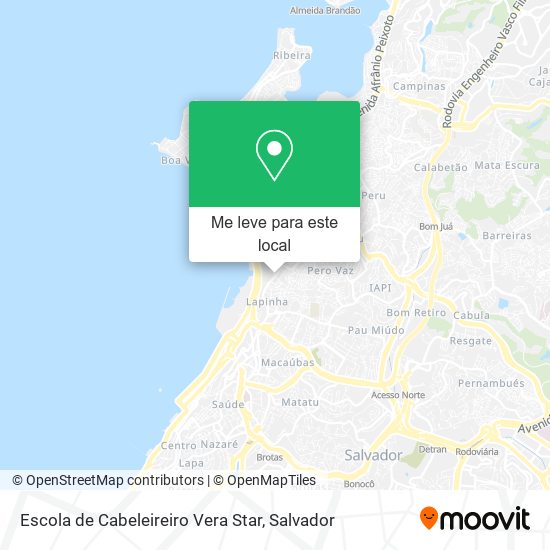 Escola de Cabeleireiro Vera Star mapa