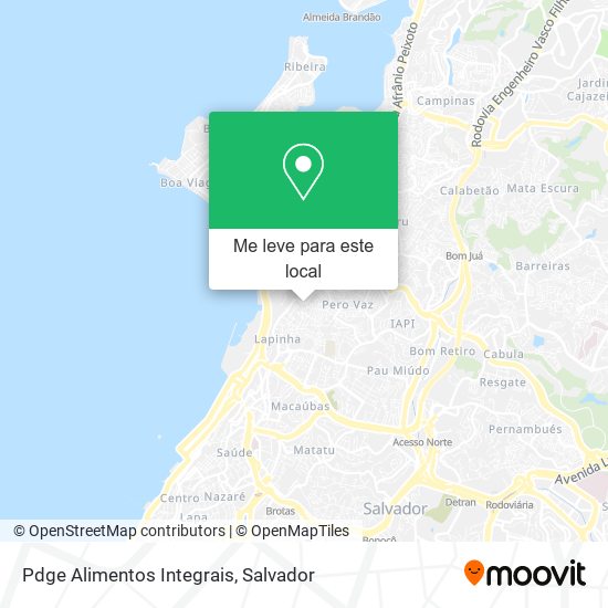 Pdge Alimentos Integrais mapa