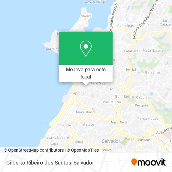 Gilberto Ribeiro dos Santos mapa