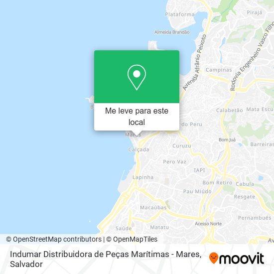 Indumar Distribuidora de Peças Marítimas - Mares mapa