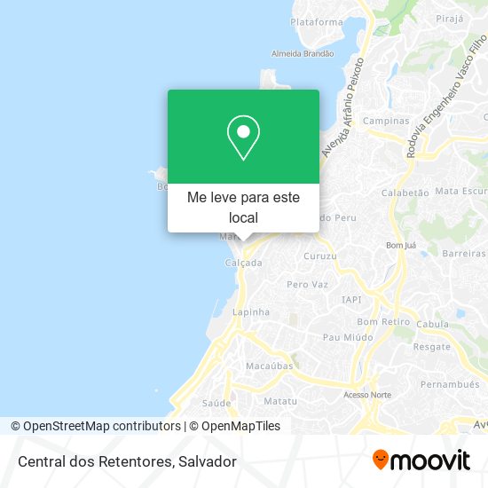 Central dos Retentores mapa