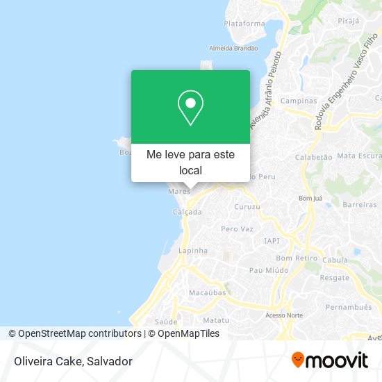 Oliveira Cake mapa