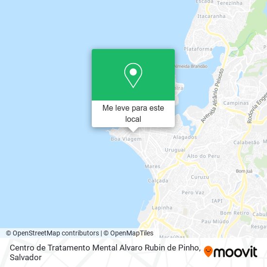 Centro de Tratamento Mental Alvaro Rubin de Pinho mapa