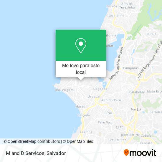 M and D Servicos mapa