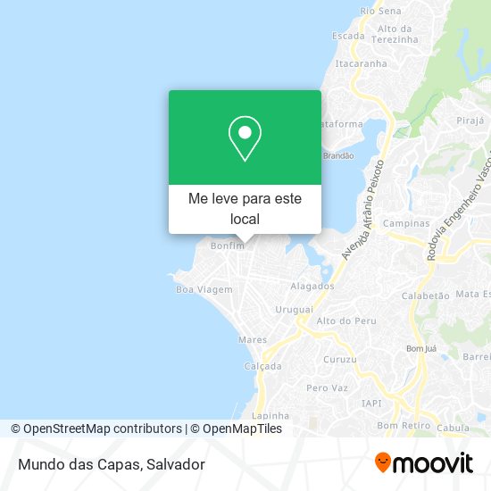 Mundo das Capas mapa