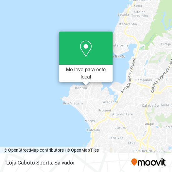 Loja Caboto Sports mapa