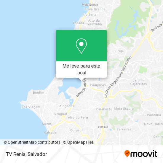 TV Renia mapa