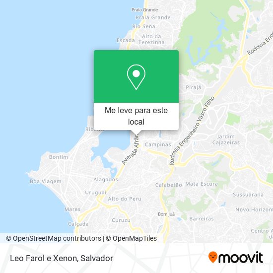 Leo Farol e Xenon mapa