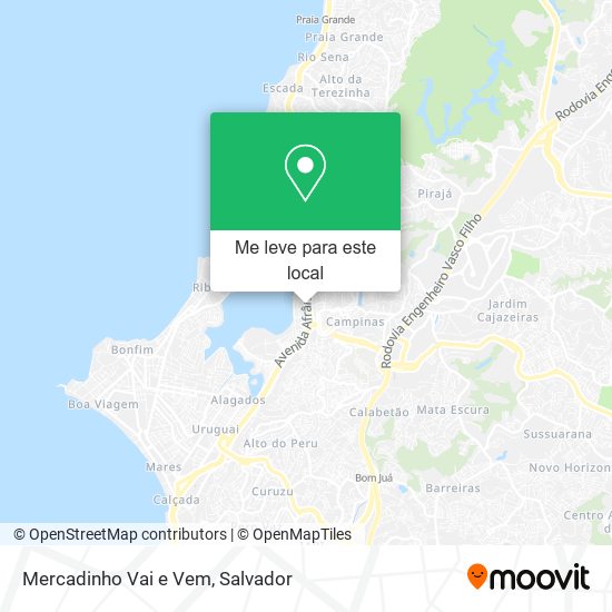Mercadinho Vai e Vem mapa