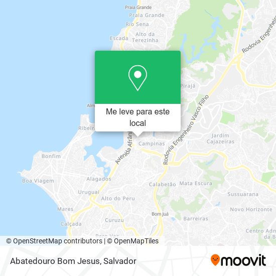 Abatedouro Bom Jesus mapa