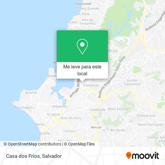 Casa dos Frios mapa