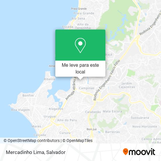 Mercadinho Lima mapa