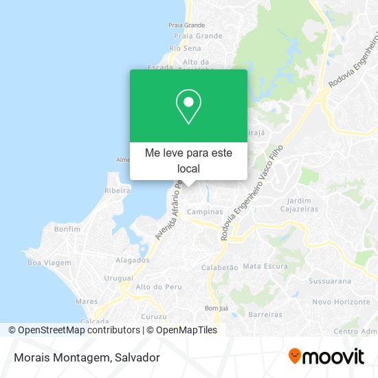 Morais Montagem mapa