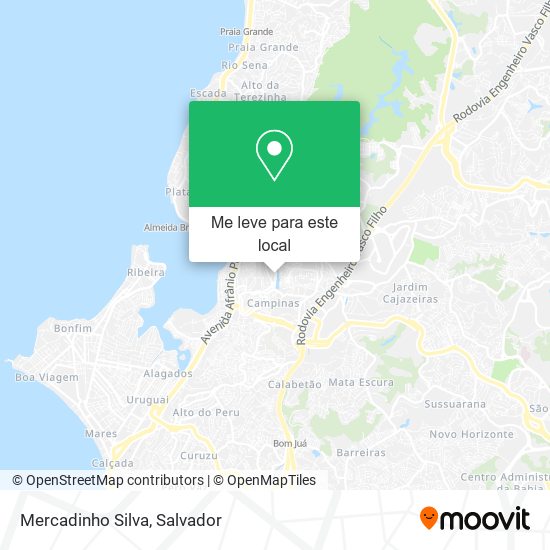 Mercadinho Silva mapa