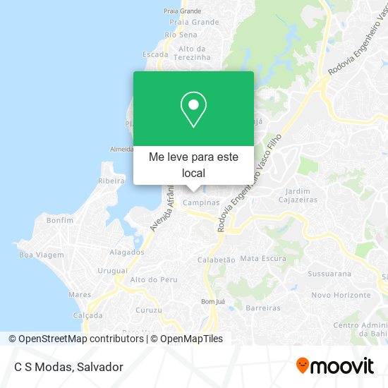 C S Modas mapa