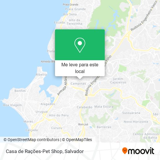 Casa de Rações-Pet Shop mapa