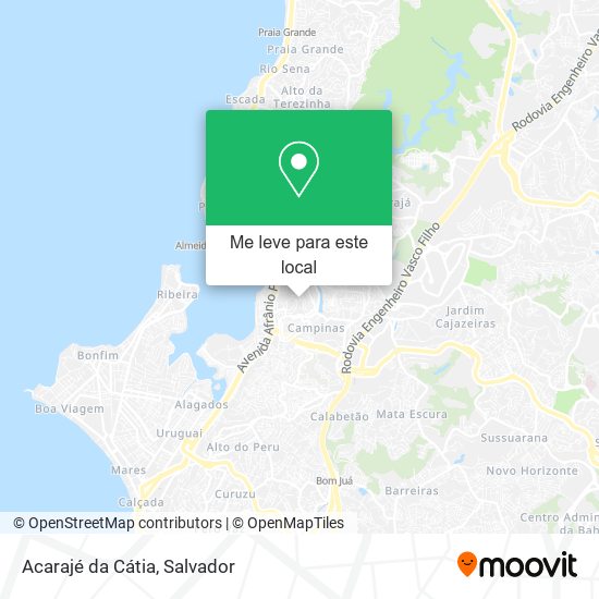 Acarajé da Cátia mapa