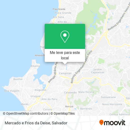 Mercado e Frios da Deise mapa