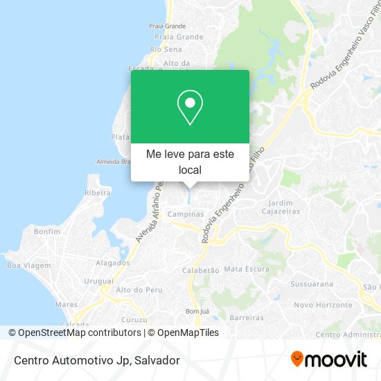 Centro Automotivo Jp mapa