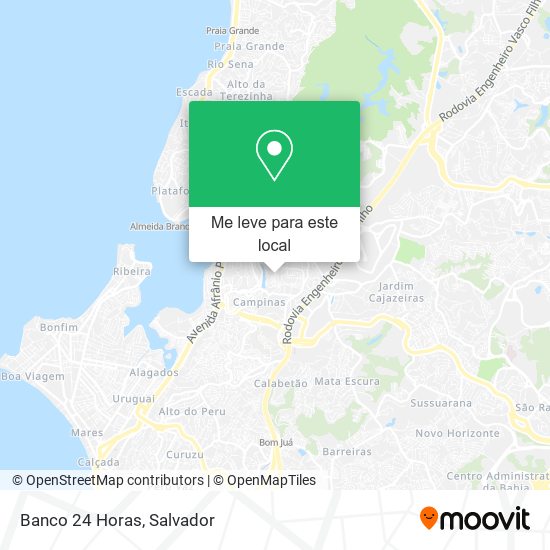 Banco 24 Horas mapa