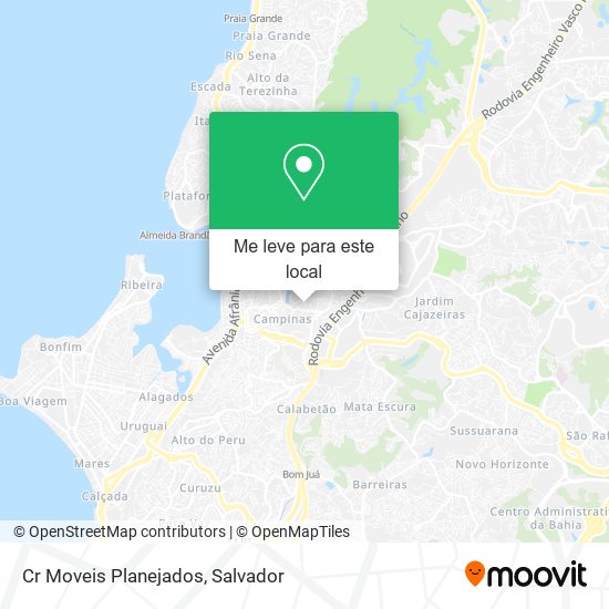 Cr Moveis Planejados mapa