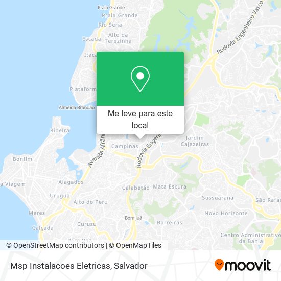 Msp Instalacoes Eletricas mapa