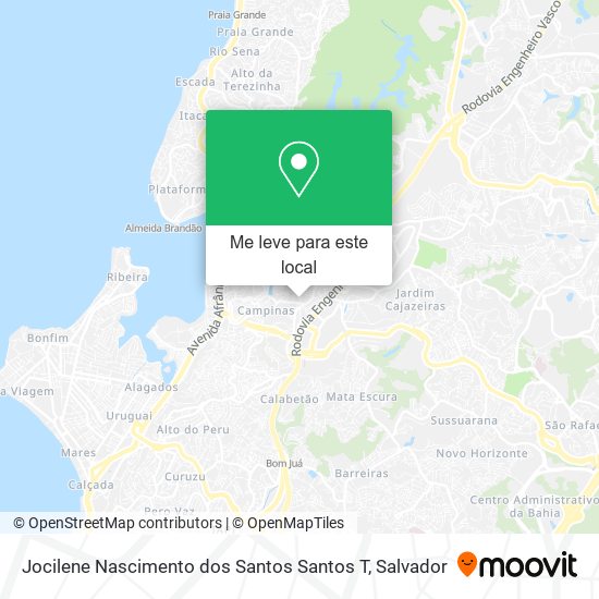 Jocilene Nascimento dos Santos Santos T mapa