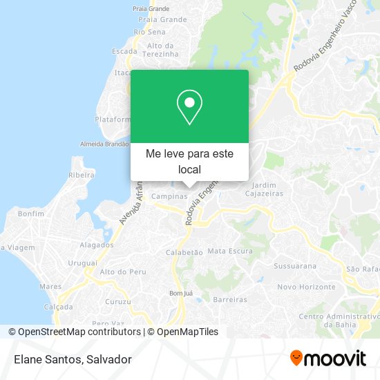 Elane Santos mapa
