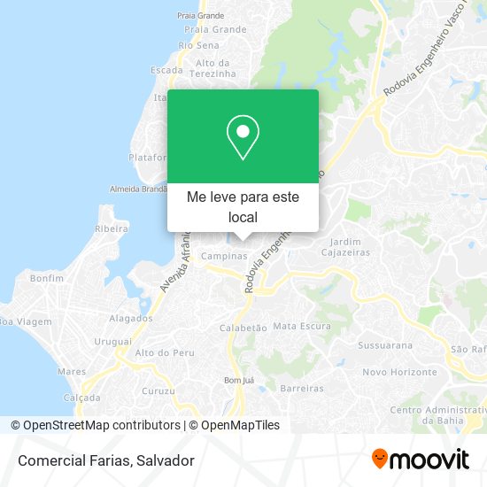 Comercial Farias mapa