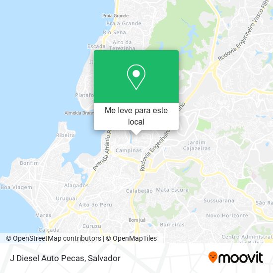 J Diesel Auto Pecas mapa