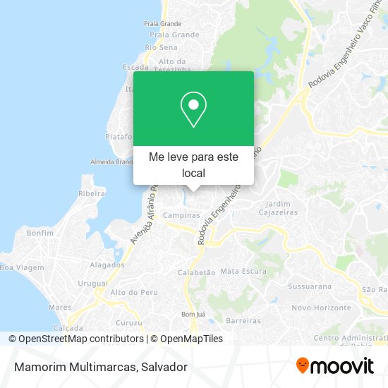 Mamorim Multimarcas mapa