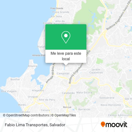 Fabio Lima Transportes mapa