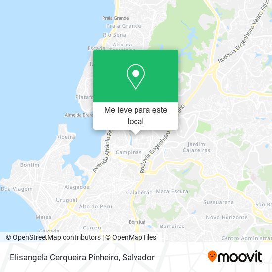 Elisangela Cerqueira Pinheiro mapa