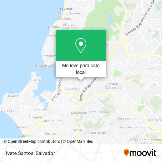 Ivete Santos mapa