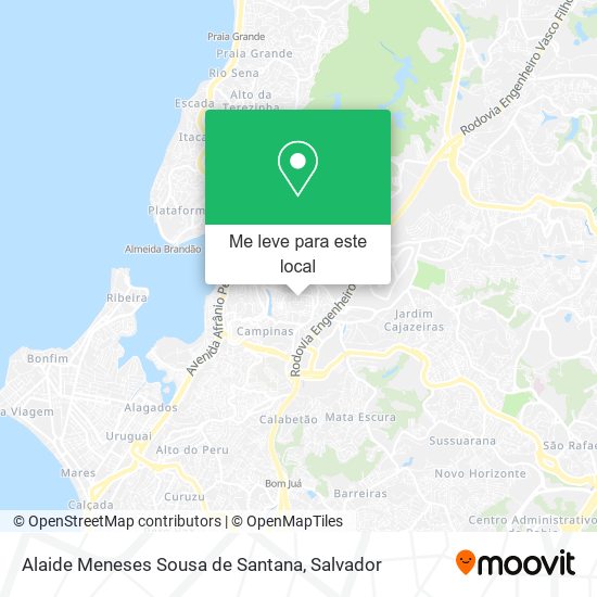 Alaide Meneses Sousa de Santana mapa