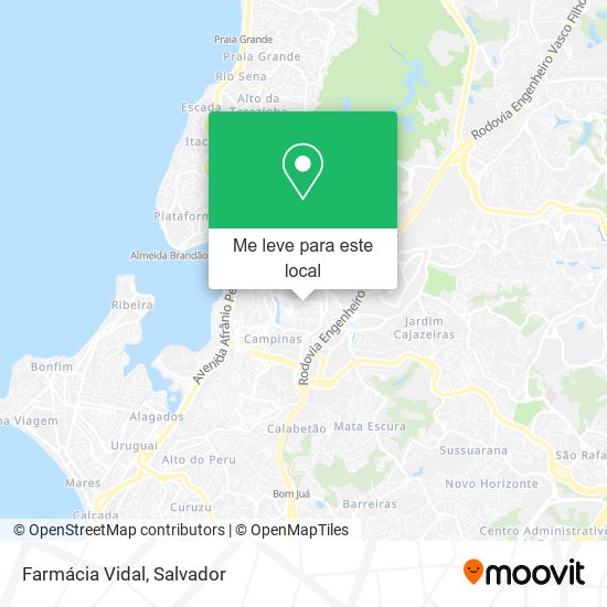 Farmácia Vidal mapa