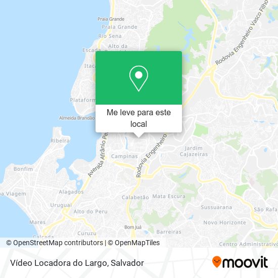 Vídeo Locadora do Largo mapa