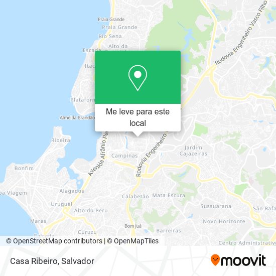 Casa Ribeiro mapa