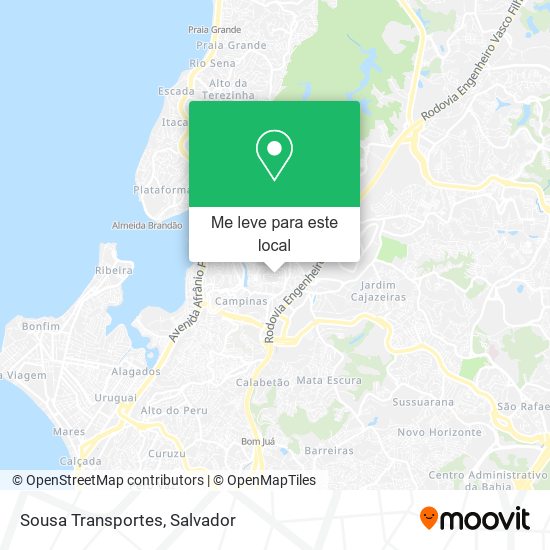Sousa Transportes mapa