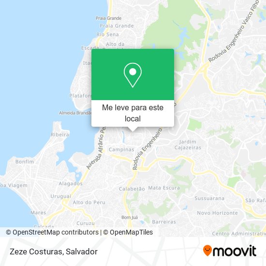 Zeze Costuras mapa