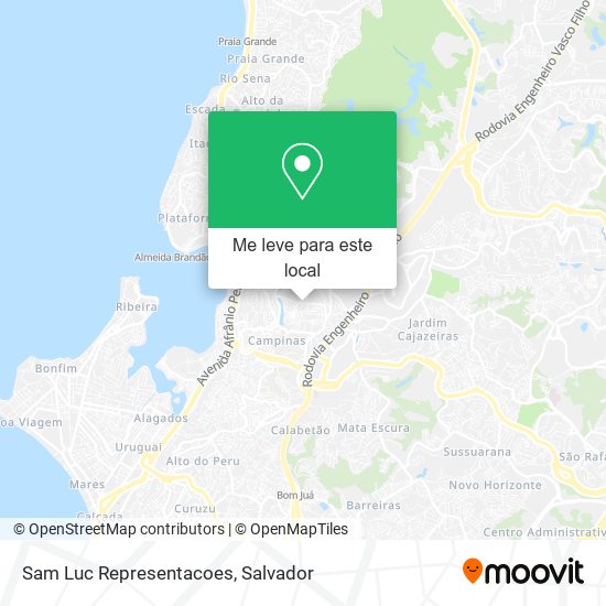 Sam Luc Representacoes mapa