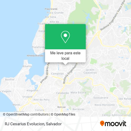 RJ Cesarius Evolucion mapa